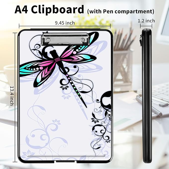 A4 Clipboards, Heavy Duty Waterproof Nursing Plastic Folder Clipboard - Image 2