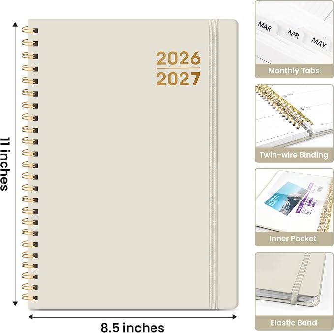 Planner 2026-2027 for Women & Men, Academic Monthly and Weekly Calendar Planner - Image 4