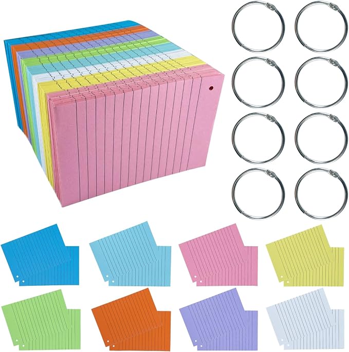 TFLFL Index Cards 4x6 Inch, Thin Note Cards Paper, Study Card Memo Scratch Pad - Image 7