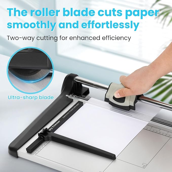 Heavy Duty Rotary Paper Cutter 15 Sheet, Clean Cuts - Image 6