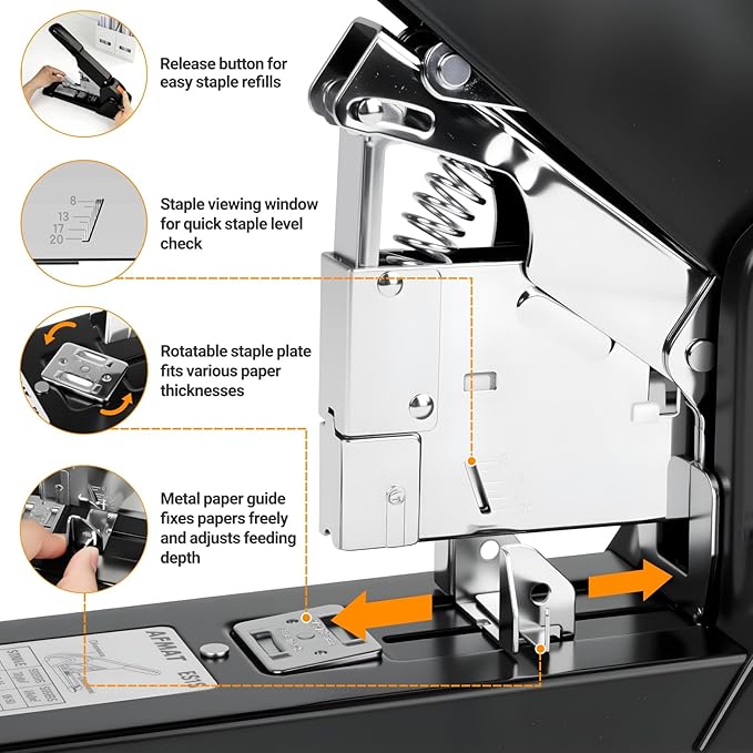 AFMAT Heavy Duty Stapler, 210 Sheet Staplers - Image 5