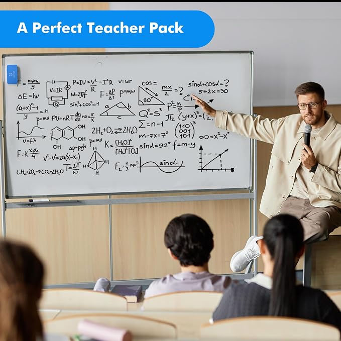 maxtek Low Odor Dry Erase Markers Chisel Tip, 40 Bulk Black Whiteboard Markers - Image 2