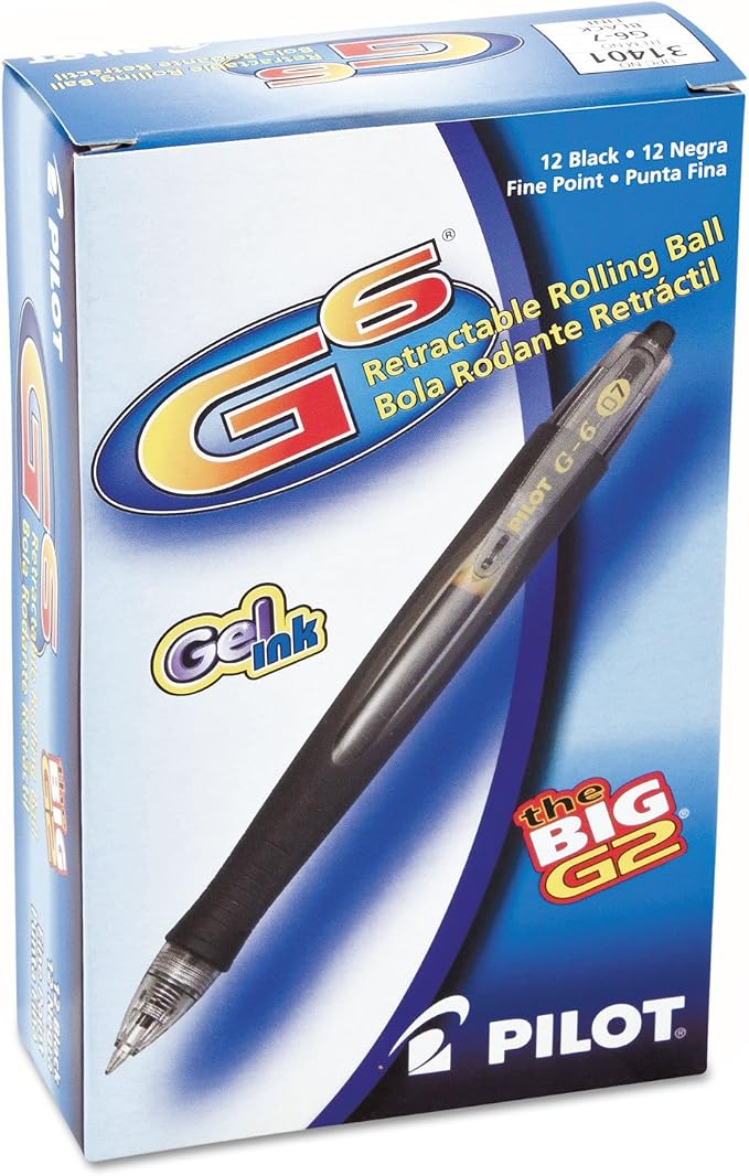 Pilot G6 Pens, Premium Refillable and Retractable Rolling Ball Gel Pens - Image 2