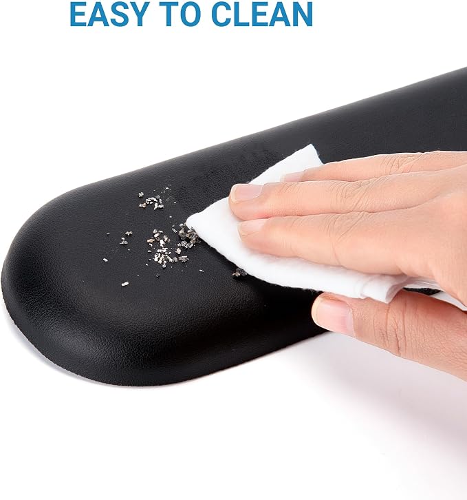 PU Leather Keyboard Wrist Rest, Ergonomic Memory Foam Wrist Support - Image 5