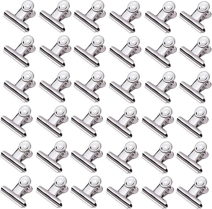 Extra Large Bulldog Clips, 36 Pack, 3 Inch, 75 mm, Food Clip, Chip Clip by Makanu
