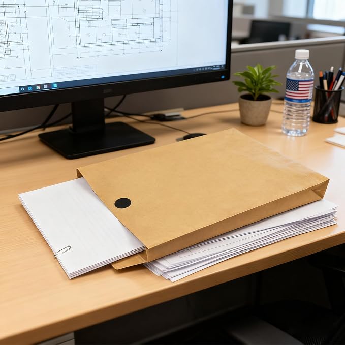 20 Pack Large Expandable Envelopes, 9.3x 13" Big Mailing Envelopes | - Image 3
