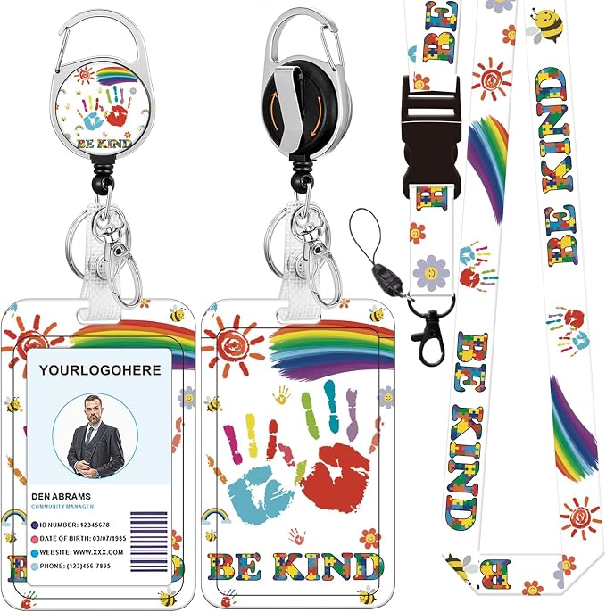 BILLTEFUL Badge Lanyard and ID Badge Holder, Retractable Badge Reels by BILLTEFUL