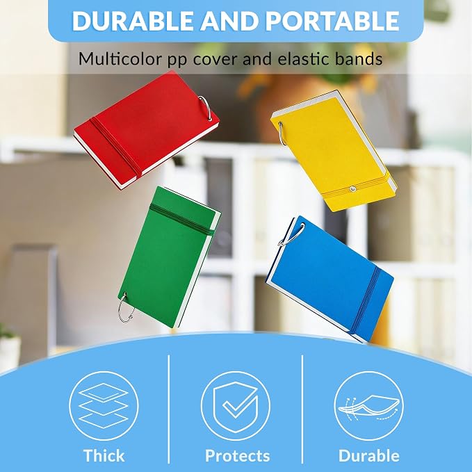 NEEWAY Ruled Index Cards with Ring 3x5 Inches, Flash Cards with Rings - Image 4