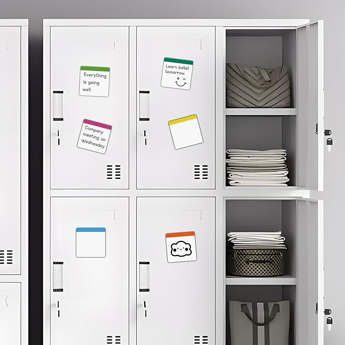 36 Packs, Magnets White Board Labels, Magnetic Sticky Notes on Fridge, Door - Image 8