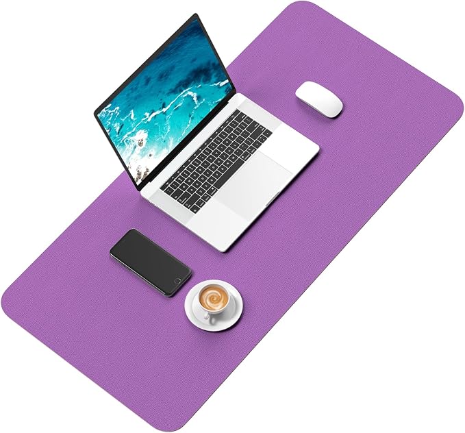 Hsurbtra Desk Pad, XL Extended Mouse Pad, Waterproof Desktop Blotter Protector - Image 2