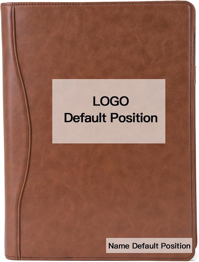 Geslun Personalized Vegan Leather 3 Ring Binder, Custom 8.5 x 11 Letter Size by Geslun