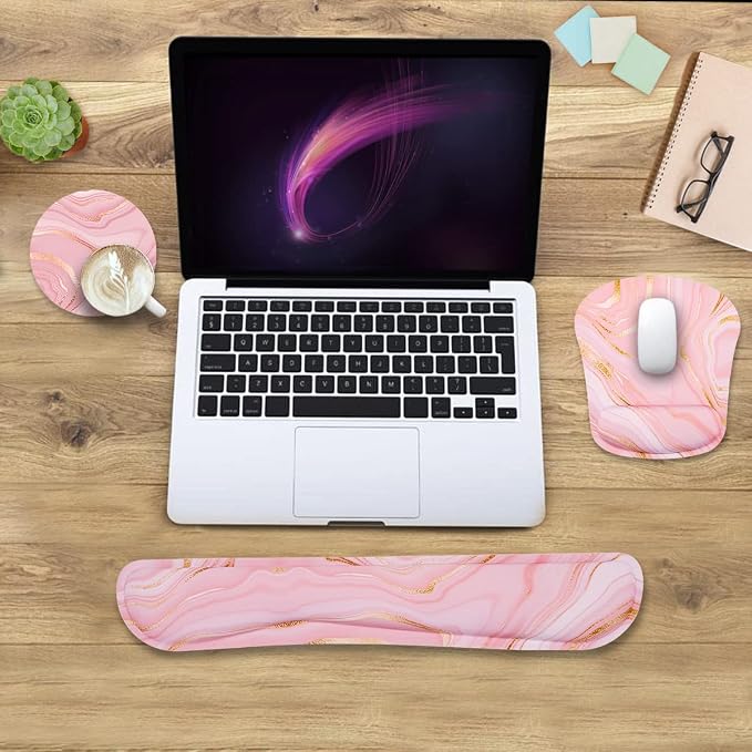 Memory Foam Ergonomic Keyboard Wrist Rest Pad and Mouse Wrist Rest Support - Image 6