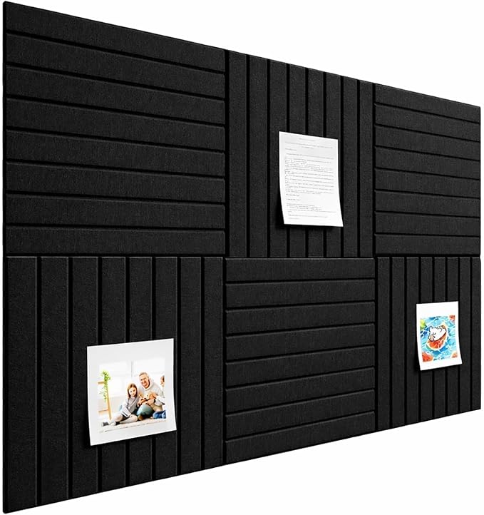 Stripe Felt Bulletin Board Tiles, Cork Board Alternative 24 x 36 in | 0.35 in - Image 9