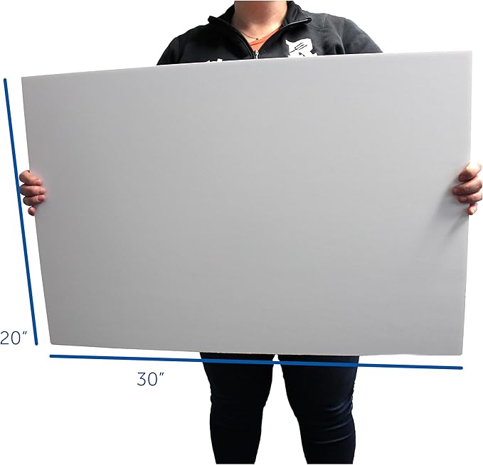 Flipside Products 20" x 30" White Foam Board, Arts and Crafts, 3/16" Thick, Presentations, Signboards, Backing Board, Display, Pack of 10-DeskLoop Office