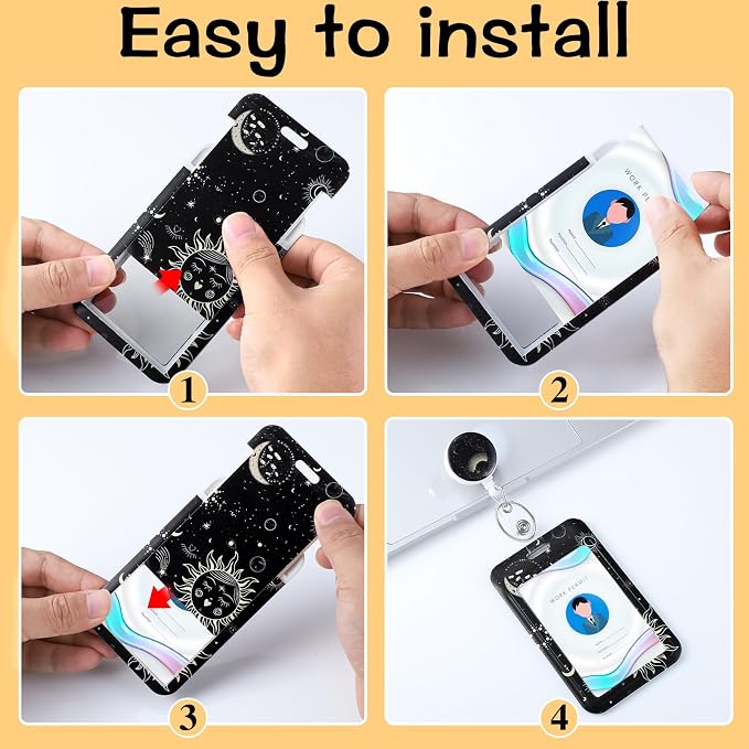 3 Set Moon Star Badge Holder - Image 4