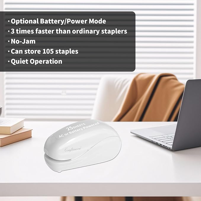 Electric Stapler, Including 2000 Staples and 1 Staple Remover, Suitable - Image 7