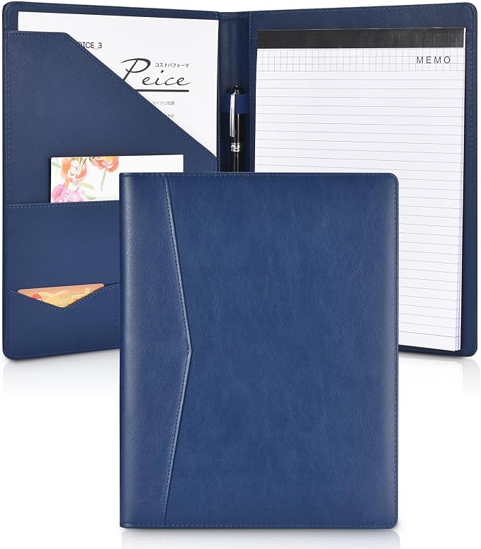 Pacific Mailer Padfolio Portfolio Leather Binder, Interview Legal Document by PacificMailer