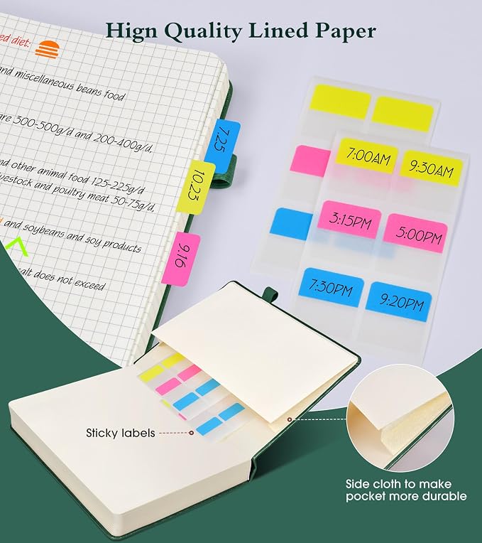 Graph Paper Notebook Journal, 360 Numbered Pages Grid Notebooks, Thick 100gsm - Image 4
