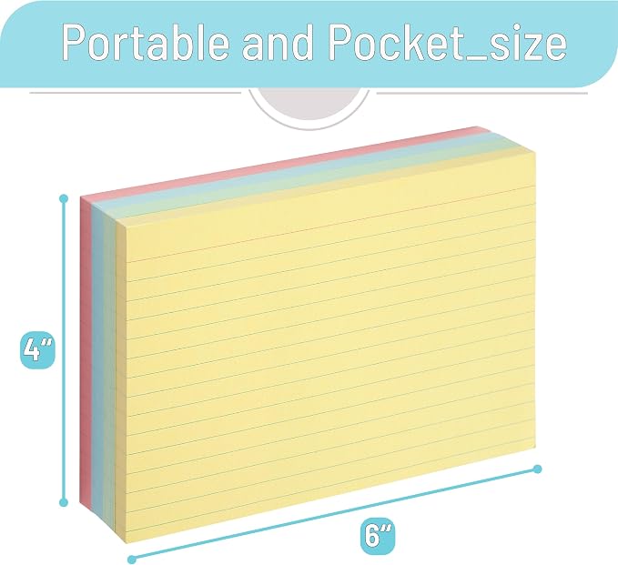 Mr. Pen- Lined Index Cards, 144 Cards, Ruled - Image 3