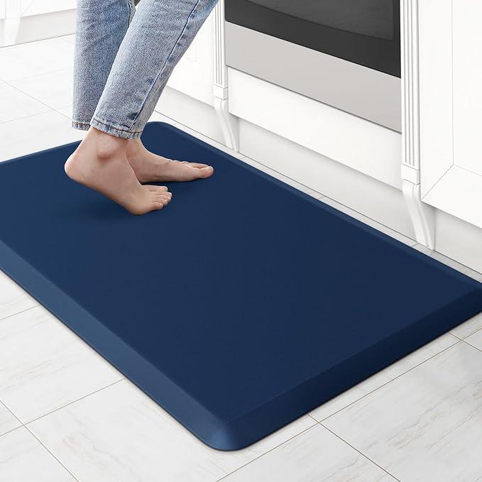 KitchenClouds Kitchen Mat Cushioned Anti Fatigue Rug 17.3"x28" Water Resistant by KitchenClouds