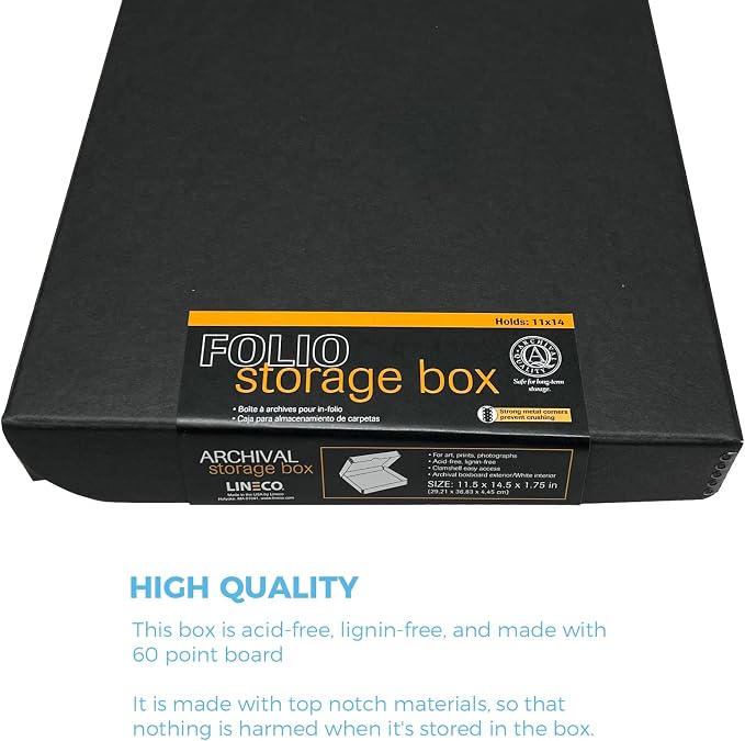 Lineco Folio Storage Box. Archival Clamshell - Image 5