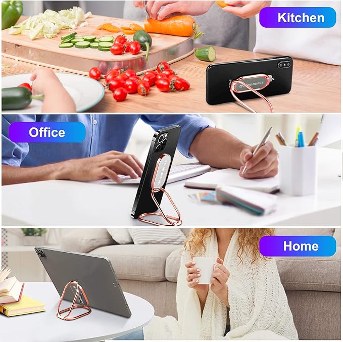 Adjustable Cell Phone Stand for Desk, Portable Phone Ring Holder Finger - Image 2
