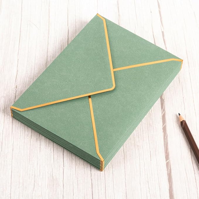 50 Pack A7 Envelopes Sage Green 5 x 7 - Image 6