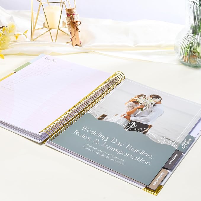 Wedding Planner Book and Organizer-196 Pages Bridal Wedding Planning Book - Image 5