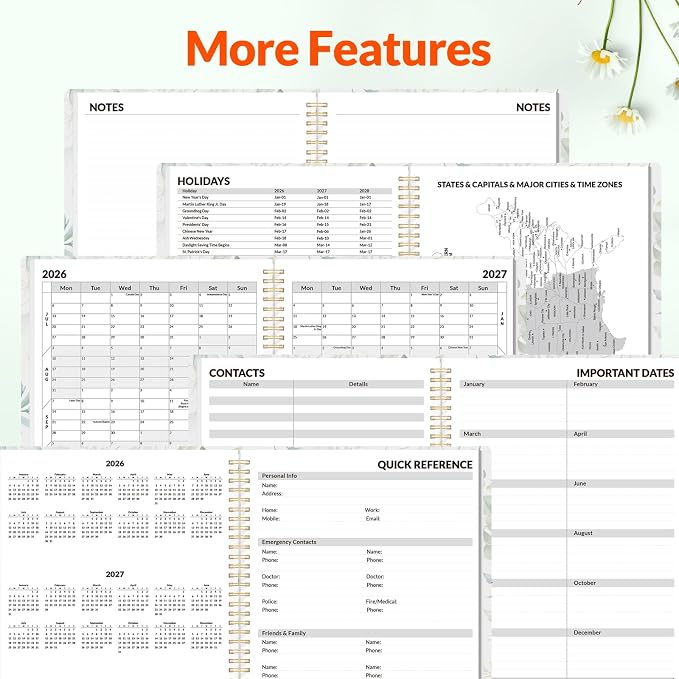 SUNEE Academic Planner 2026-2027 – Weekly & Monthly Planner, July 2026 to June - Image 4