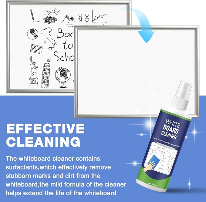 Dansib 16 Pack Whiteboard Cleaner Spray 8.5oz Dry Erase Board Cleaner - Image 4