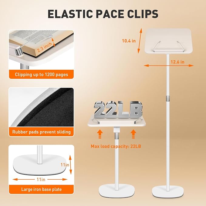 Floor Standing Book Stand, Foldable Book Holder - Image 3