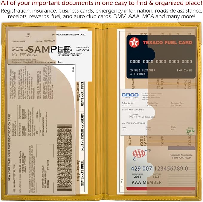 Auto Insurance and Registration Card Holder - Image 4