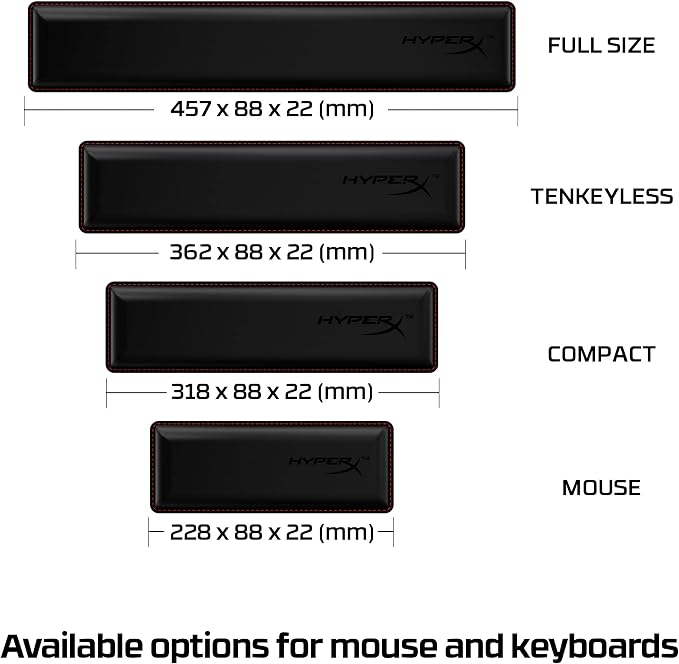 HyperX Wrist Rest – Mouse – Cooling Gel – Memory Foam – Anti-Slip - Image 6