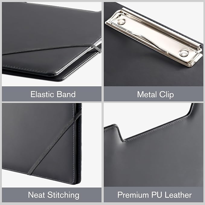 ProCase Clipboard Folder Portfolio, Leather Business Padfolio Organizer Letter - Image 4