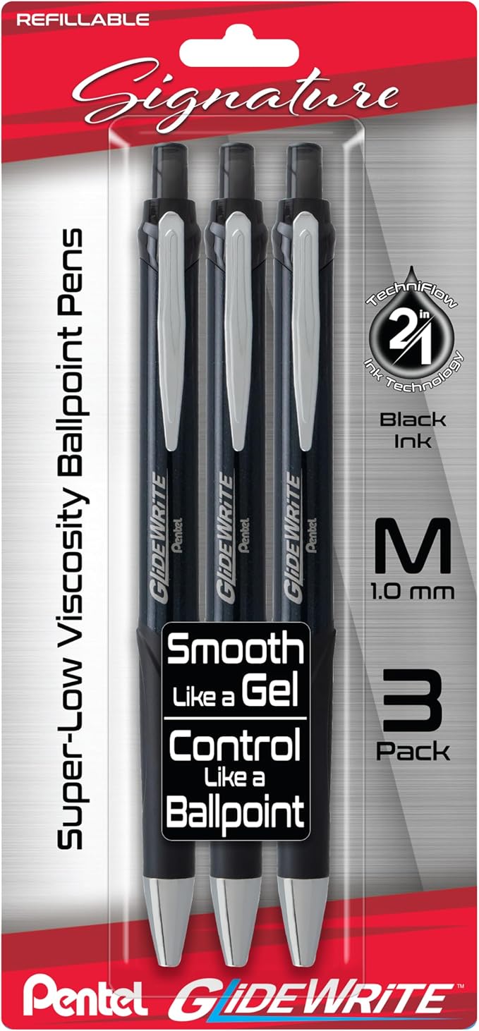 Pentel Glidewrite Signature Ballpoint Pen by PentelofAmerica