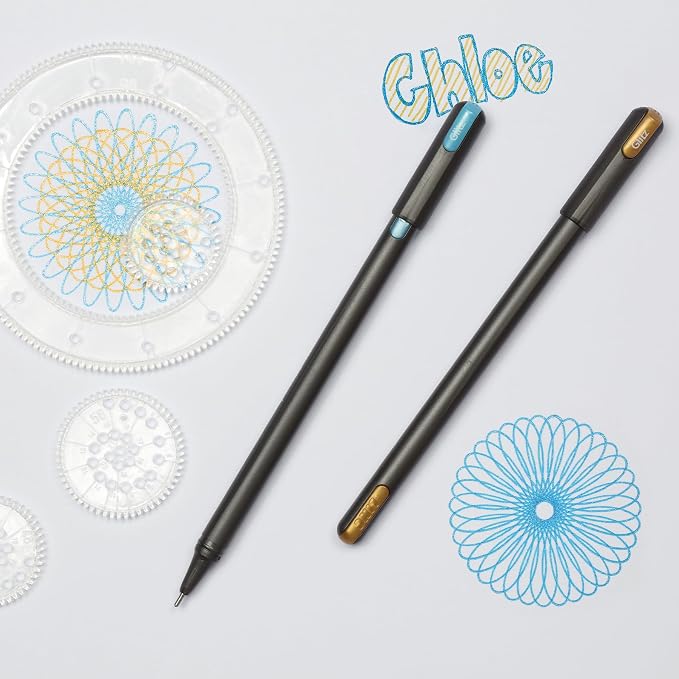 Pentonic Glitter Gel Pens, 10 Assorted Colors, 1.0 mm Bold Point, Smooth Writing - Image 7