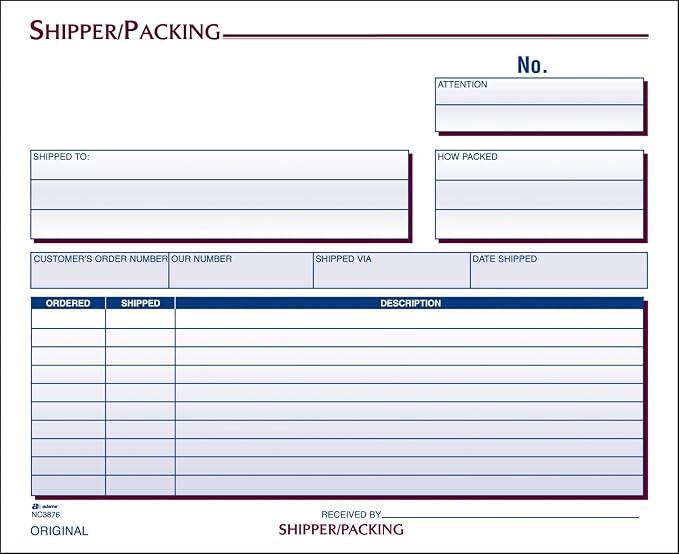 Adams Shipper and Packing Slip Unit Set, 8.5 x 7.44 Inch, Carbonless, Canary by TOPSProducts