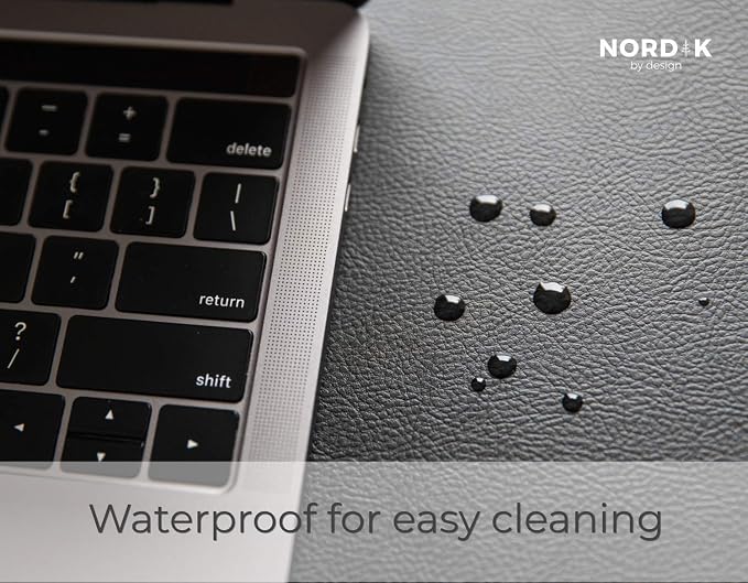 Nordik Leather Desk Mat Cable Organizer - Image 5