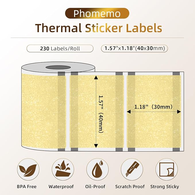 Phomemo Transparent Thermal Labels - Image 2