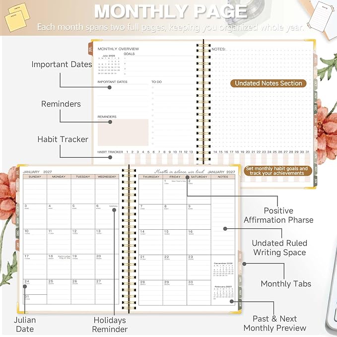 2026-2027 Academic Planner, Weekly & Monthly Appointment Book from Jul. 2026 - Image 4
