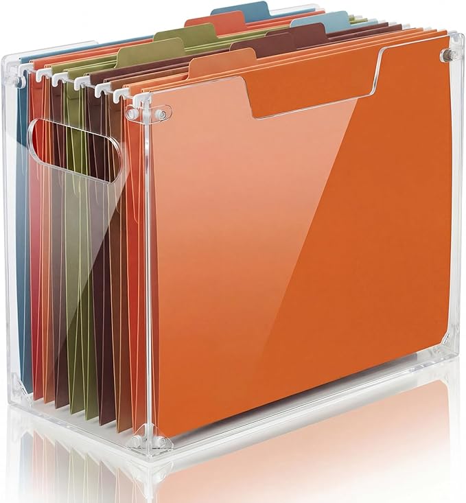 Novabright 1 Pack Acrylic File Organizer Box by Unknown