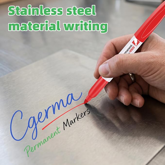 Cgerma Permanent Markers Bulk Fine Point, Quick Drying, Fade Resistant - Image 12