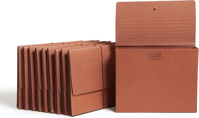 Smead Redrope Expanding File Wallet, Expanding File Organizer, Accordion Folder by SMEAD