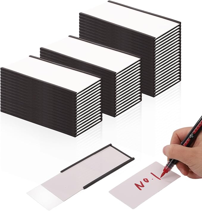 Magnetic Labels, 2x4 Inch C-Shape Magnetic Tool Box Labels, Magnetic Label by ROLTAGAZ