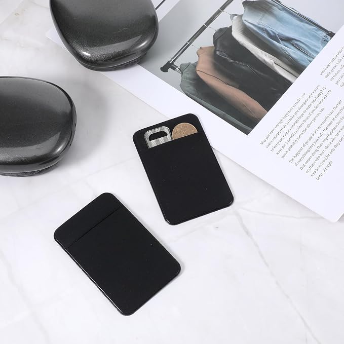 2 PCS Flat Thin Wallet Key Holder, Slim Credit Card Holders, Minimalist Slim - Image 4