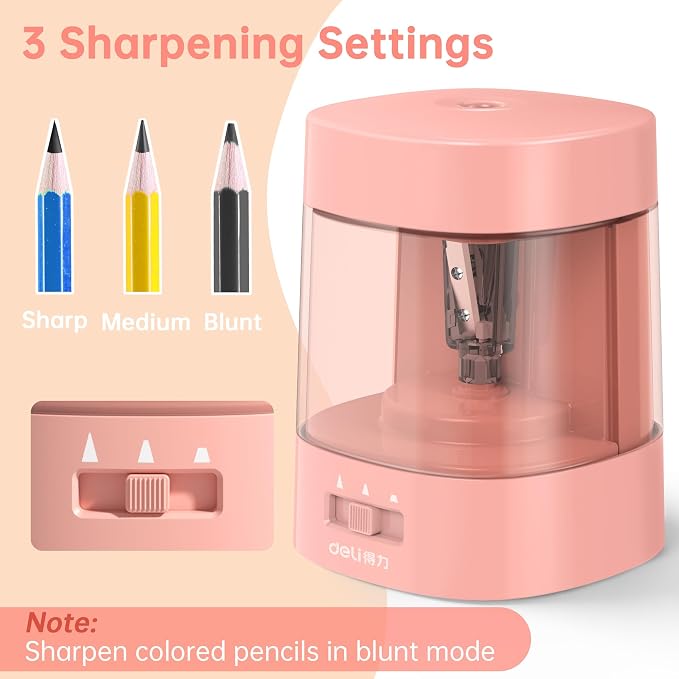 Deli Electric Pencil Sharpener, Automatic Pencil Sharpeners - Image 2