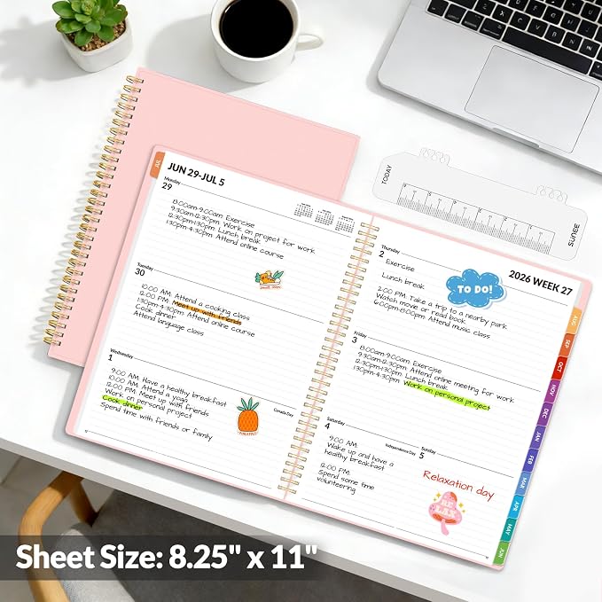 SUNEE Academic Planner 2026-2027 – Weekly & Monthly Planner, July 2026 to June - Image 6