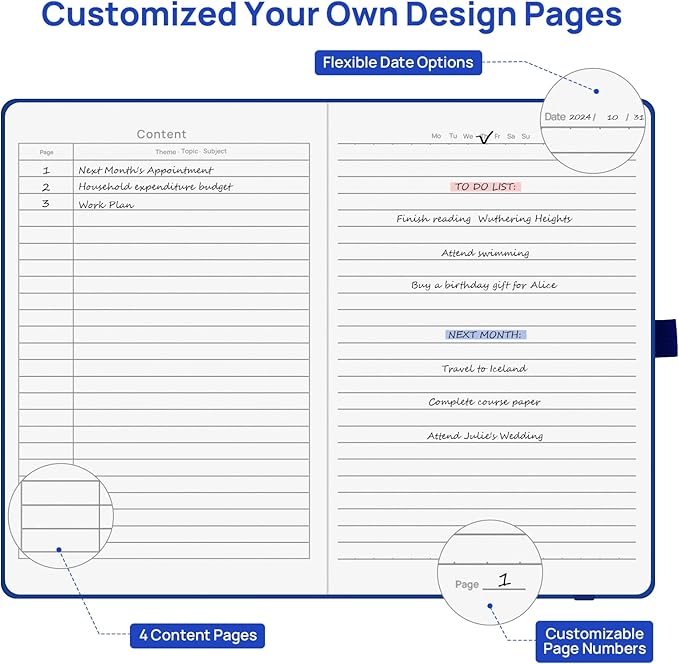 4 Pack Lined Journal Notebooks for Work, Travel, College, A5 Size 100 GSM Thick Paper, Classic Ruled, Hardcover Notepad for Writing 160 Pages, 5.5 x 8.3 inch - 4 Deep Multicolors-DeskLoop Office