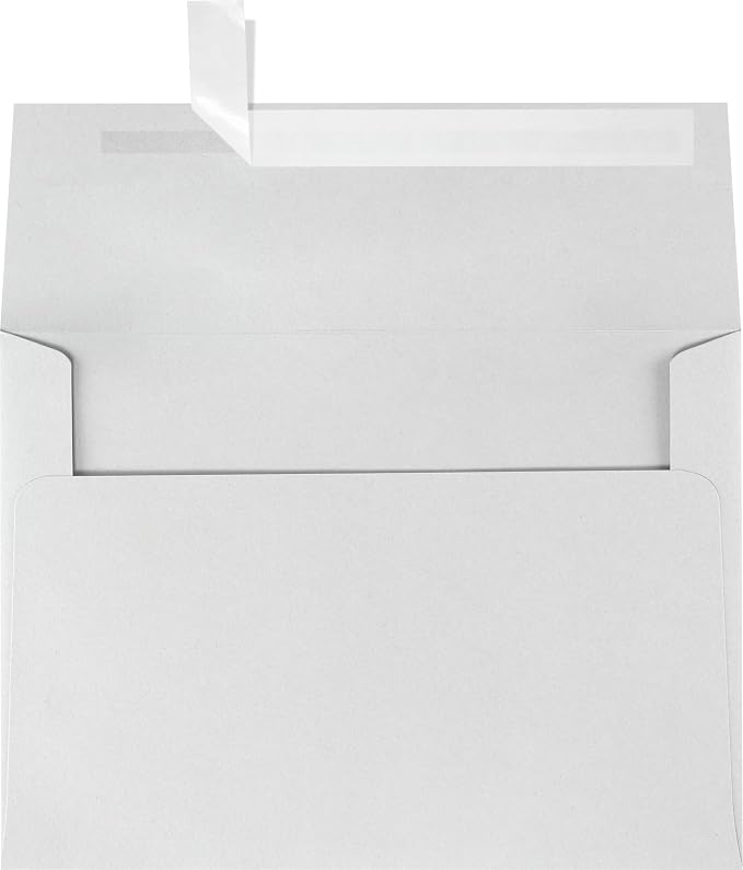 LUXPaper A7 Invitation Envelopes | Peel & Press | 5 1/4" x 7 1/4" | Gray | by LUXPaper