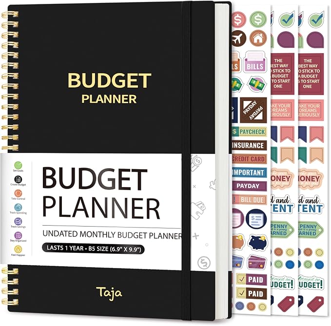 Budget Planner - Monthly Budget Book by Taja